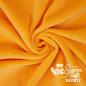 Preview: Plüschstoff Shorty uni 75x100cm orange – Kullaloo
